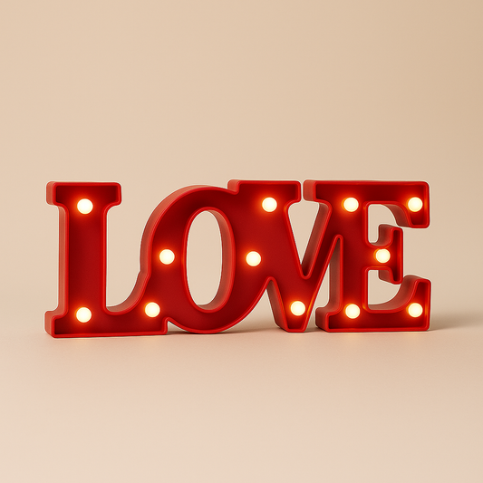 LOVE Işıklı Dekoratif Obje